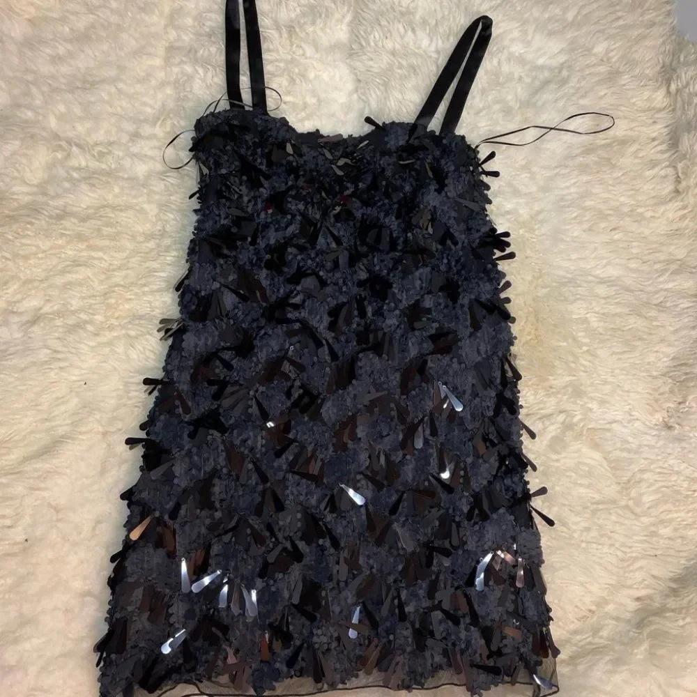 ZARA SEQUIN MINI DRESS - Picture 4 of 8